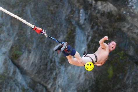 naked bungee jump|Bungee jump butt